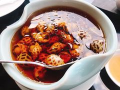 古越陈酿煮花螺-杭州西子湖四季酒店·金沙厅