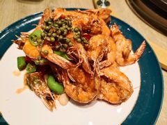 椒麻豉油虾-小船渔村•大连菜•大连焖鱼(黄河路店)