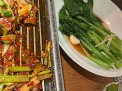 炝炒广东菜心-绿茶餐厅(南昌王府井店)