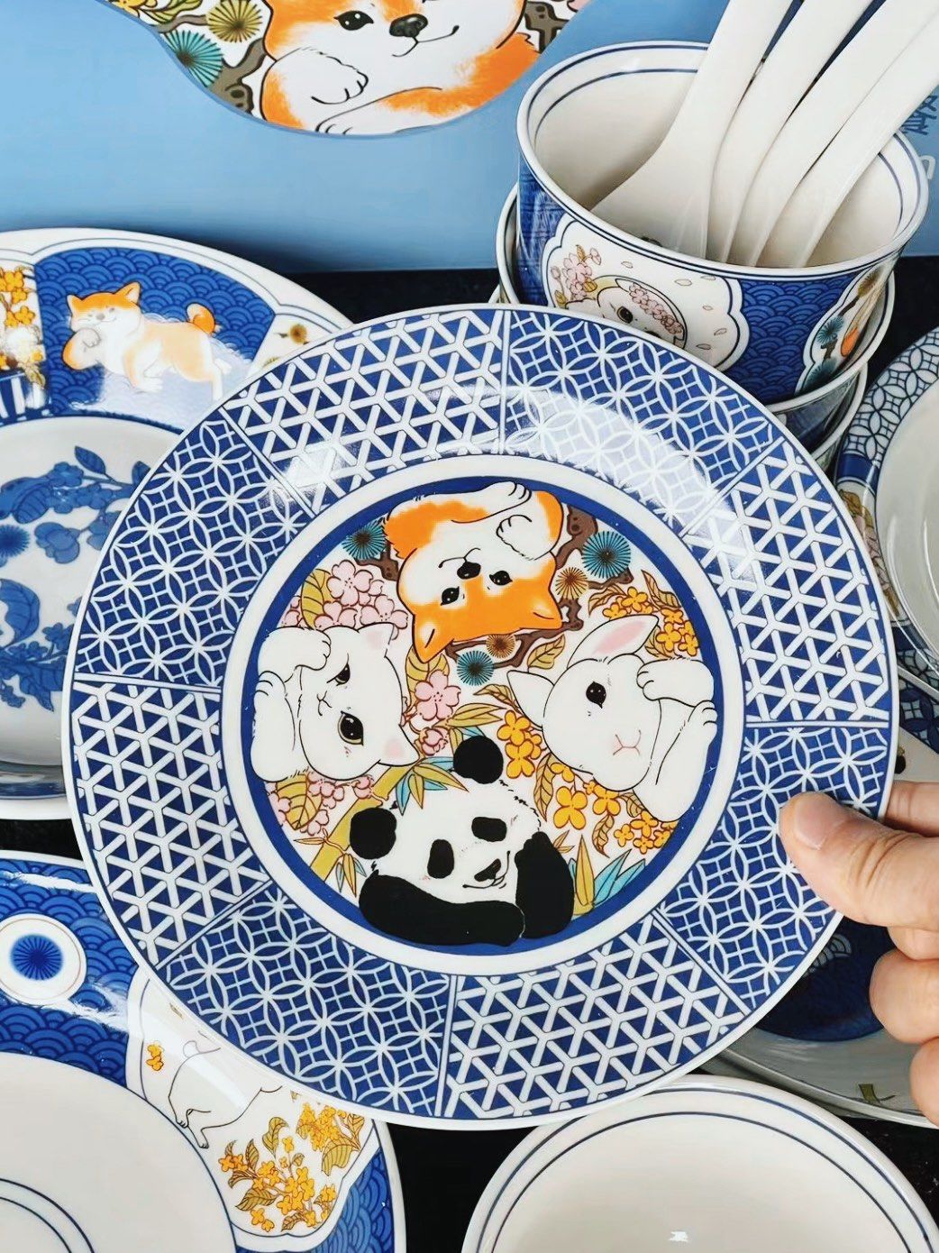 复古又可爱的新中式餐具