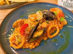 Seafood risotto -Oldish