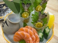 厚切三文鱼拼虎虾刺身-夏树寿司(大沥店)