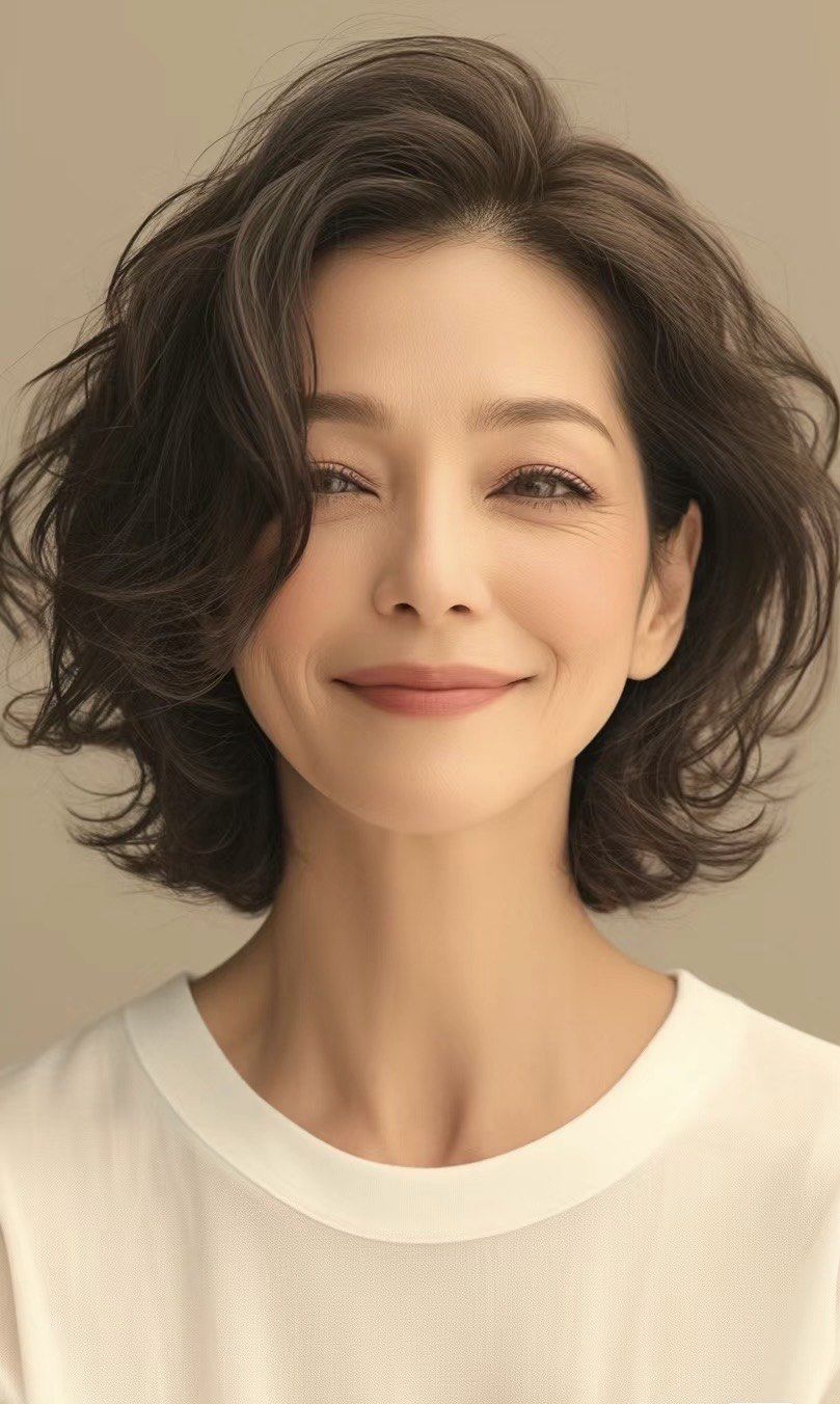 中短发 气质气场烫发