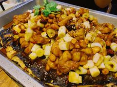 宫保鸡丁烤鱼（清江鱼/斤）-锦尚阁烤鱼•天津菜(宣武门胡同店)
