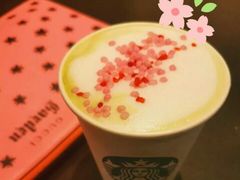 樱花草莓茶拿铁-星巴克(广州正佳广场4层店)