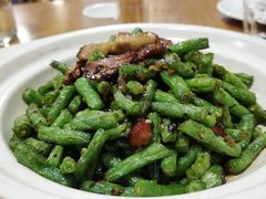 烧肉榄菜四季豆-山楂树融合菜餐厅