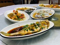 葱油大黄鱼-金海湾海鲜排档(朱家尖店)