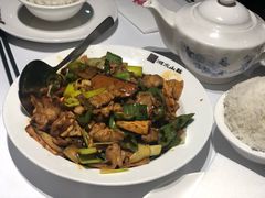 香干回锅肉-湘水山庄
