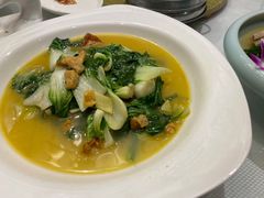 油渣青菜-湖庭壹品鸭王·传统北京烤鸭·别墅私房菜·庭院宵夜(江宁店)