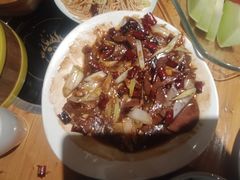 大葱炒鸭血-金筷子西北菜·捞悦火锅