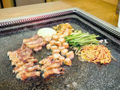 花刀熟成黑五花肉-韩阳王石板烤肉