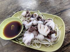 芥末白灼八爪鱼-贞姨美食·老字号海鲜大排档