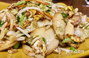 Grilled Shrimp and Rice Noodles Stir-fry
