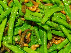 山坑魚炒四季豆-红旗山庄(圭峰山店)