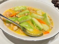 丝瓜炒双鲜-食廬NOBLE(港汇店)