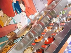 自助调料区-马路牙子地桌烤肉(工体店)