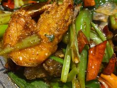 干锅排骨虾-小俩口烧烤东北菜(双井店)