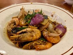 新加坡黑胡椒虾-乾坤饭店