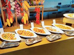 自助取餐区-烟台金海岸希尔顿酒店·開自助餐厅