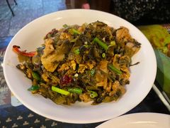 水淹菜炒肉-蜗牛小馆醉乡民谣云南菜(惠新西里店)