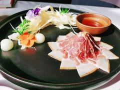 三年金钱火腿配大理手撕乳扇-泓0871臻选云南菜·味庄