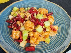 宫保虾丸子-正德楼果木烤鸭·渔家菜(东港店)