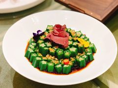 黑椒牛肉拼秋葵-将相和·海鲜蒸饺大连菜