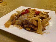 甜笋炒五花肉-盛记顺德高佬猪杂粥