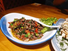 薄荷炝炒牛肉沫-觅山云南菜(泊富ICITY店)