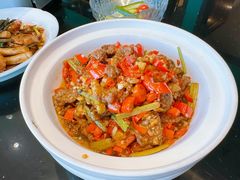 小炒黄牛肉-三品香·江浙菜(松江九谊店)