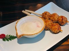 鸡肉丸配温泉蛋-山葵家·创意料理(临平银泰城店)