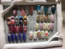 -孔雀手美甲美睫护理