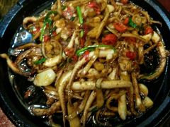 铁板鱿鱼须-老味道湘菜