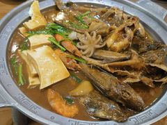 -东来菜馆•手抓海鲜家常菜•海鲜锅贴(鸽子窝店)