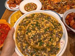 -东来菜馆•手抓海鲜家常菜•海鲜锅贴(鸽子窝店)