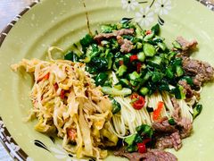 黄瓜皮炒牛肉-刘氏三和面馆