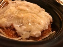 生拆蟹肉炒银丝煲-嘉麟楼