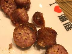 自制鱼籽肉肠-潮庭·大连海鲜·炭火烧烤·扇贝王(大连店)