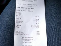 账单-Fergburger(皇后镇店)