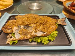 炭火烤虹鳟鱼-天毓山庄·餐厅