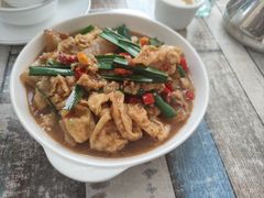 油豆腐炒五花肉-南雄雄州土菜餐厅(粤北大厦店)