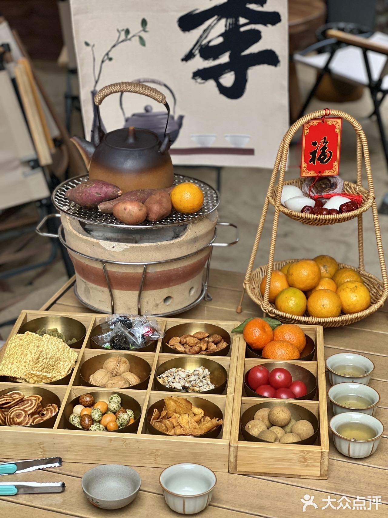 城市露营风⛺️下午茶➕烤肉！！氛围感直接拉满…