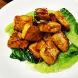 香椿炒饭，味道还不错，但不是很惊艳
