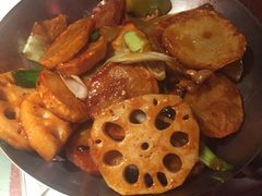 干锅素三样-绿茶餐厅(蓝色港湾店)
