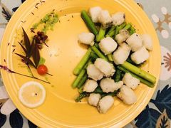 芦笋银鳕鱼-甜阿姨·天台花园私房菜(万松园店)