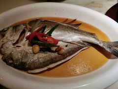 葱椒鲈鱼-绿茶餐厅(西单老佛爷店)