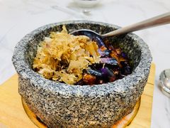 石锅墨鱼花酱爆茄子-菲住布渴酒店中餐厅(阿里巴巴西溪园区店)