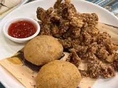 炸芋丸子拼炸醋肉-阿静美食