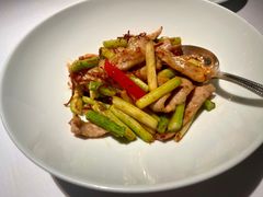 时蔬炒爽肉-悦轩中餐厅·高空江景·杭州柏悦酒店