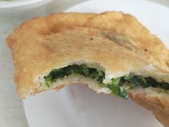 素韭菜馅饼-老方子馅饼粥(台东店)